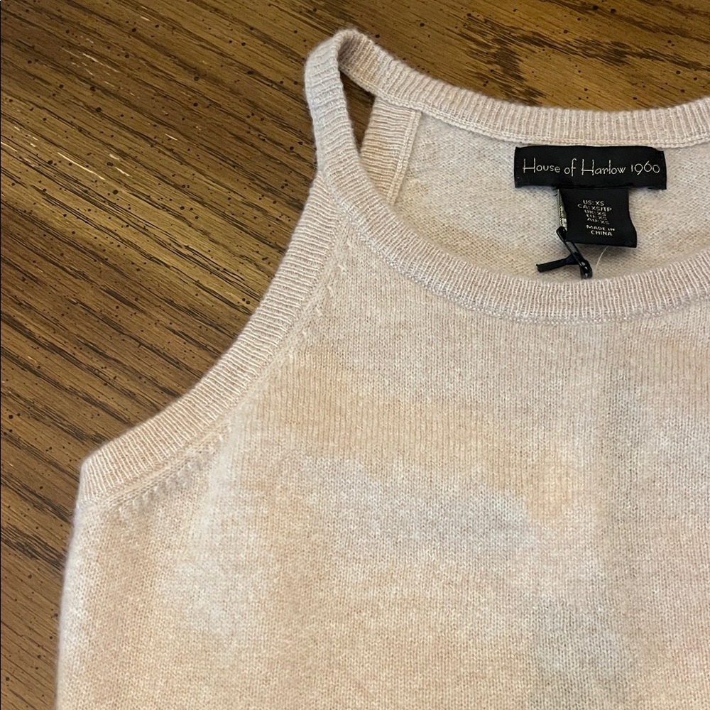 House of Harlow cashmere tank sweater, size XS and Medium, NWT - Picture 3 of 11
